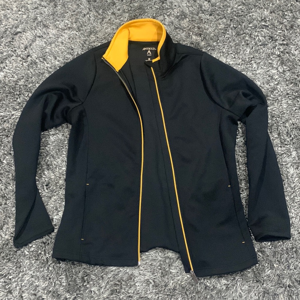 Antigua black and yellow jacket size M